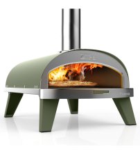 Pizza pec ZiiPa na drevené pelety, zelená, 31cm