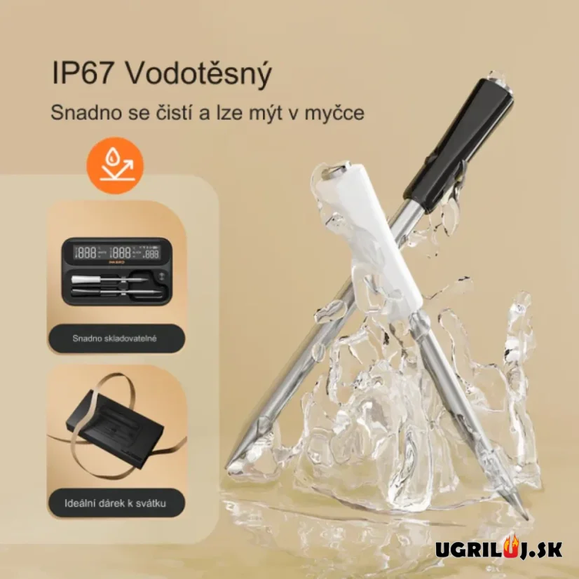 Bezdrôtový teplomer na mäso Inkbird - INT-12-BW