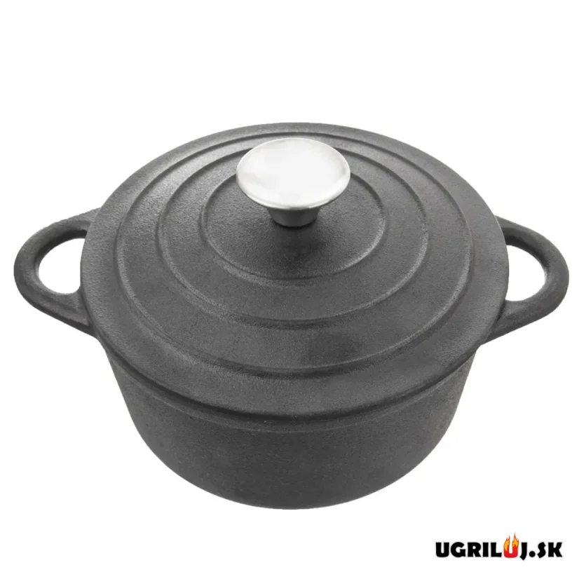 Litinový hrnec s poklicí, 4.0L