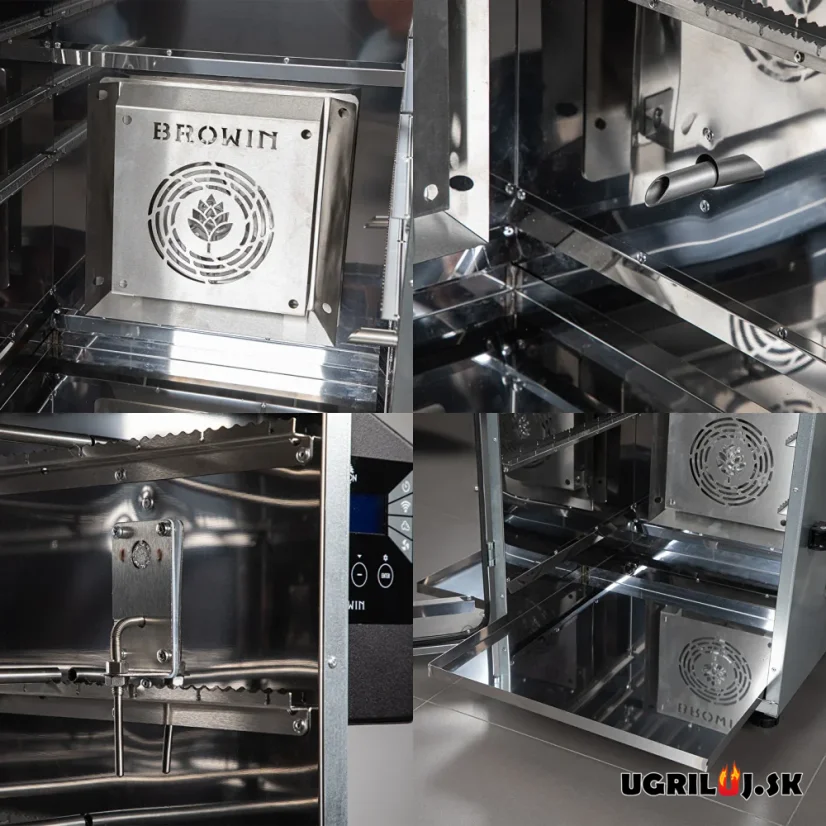 Oceľová udiareň Browin dragON IQ, Digital Wi-Fi, 220L