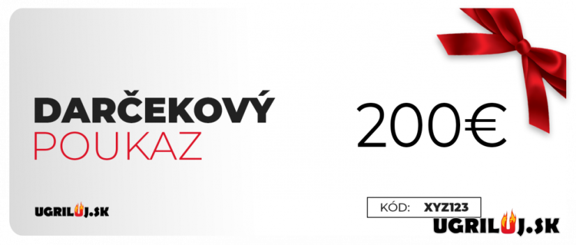 Darčekový poukaz v hodnote 200€