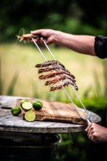 Špíz dvojitý FORGED - Churrasco Olive, 50 cm