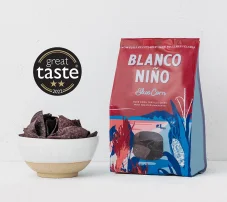 Pravé mexické tortillové lupienky Blanco Niño, Blue Corn, 170g