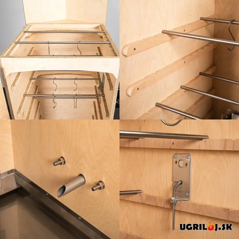 Drevená udiareň Browin dragON Plywood Nature, Digital Wi-Fi, 320L