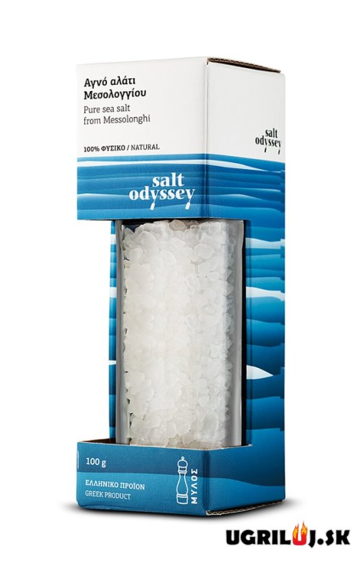 Grécka soľ Salt Odyssey, (hrubá), doplňovací mlynček, 110g