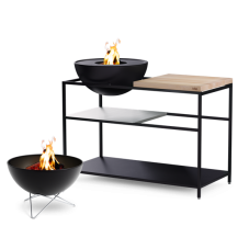 Vonkajšia kuchyňa Höfats "FIRE KITCHEN", s ohniskom Bowl 57 + platňa + hviezdicový stojan