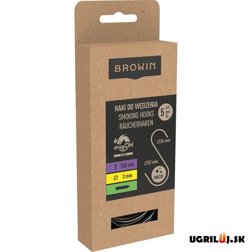 Háky do udiarní Browin - Typ S, 15cm (5ks)