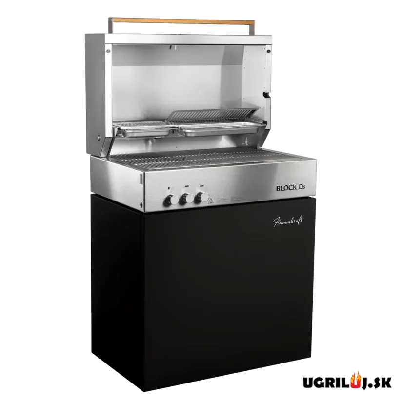 Plynový IR gril Flammkraft - BLOCK Ds (GEN.5), Ivory black