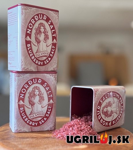 Morská soľ Nordur Salt, čučoriedka, (plechovka), 100g