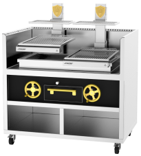 Profesionálny Basque gril na drevené uhlie, Josper PVJ-50-2-1-MB