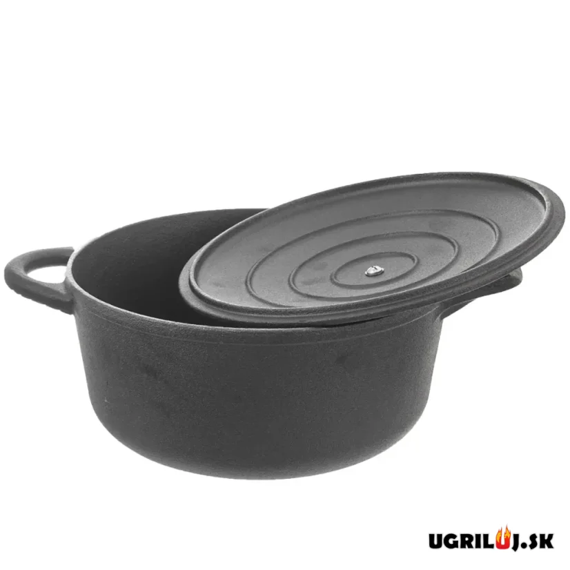 Litinový hrnec s poklicí, 4.0L