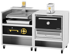 Profesionálny Basque+Oven gril na drevené uhlie, Josper CVJ-76-1-1-PRO-M