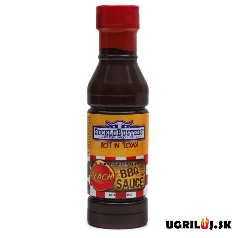BBQ omáčka na grilovanie - Sucklebusters - BBQ Sauce Peach, 354ml