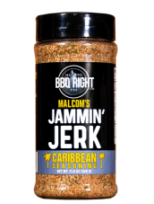 Grilovací koření How to BBQ Right, Malcom's Jammin Jerk, Caribbean Seasoning, 326g