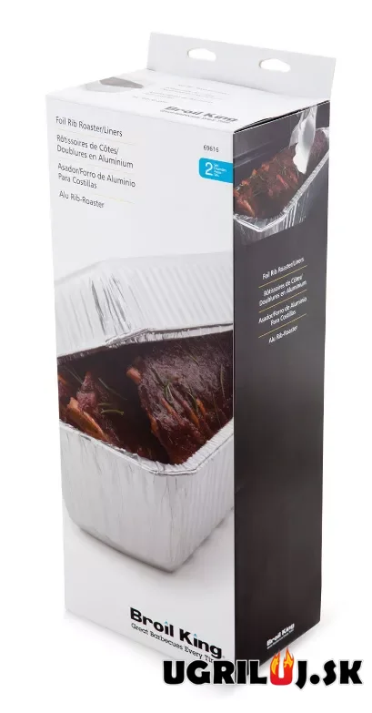 Hliníková vložka Broil King do pekáče na žebra (2ks)