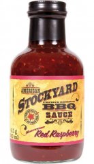Omáčka American Stockyard - Red Raspberry BBQ Sauce, 350ml