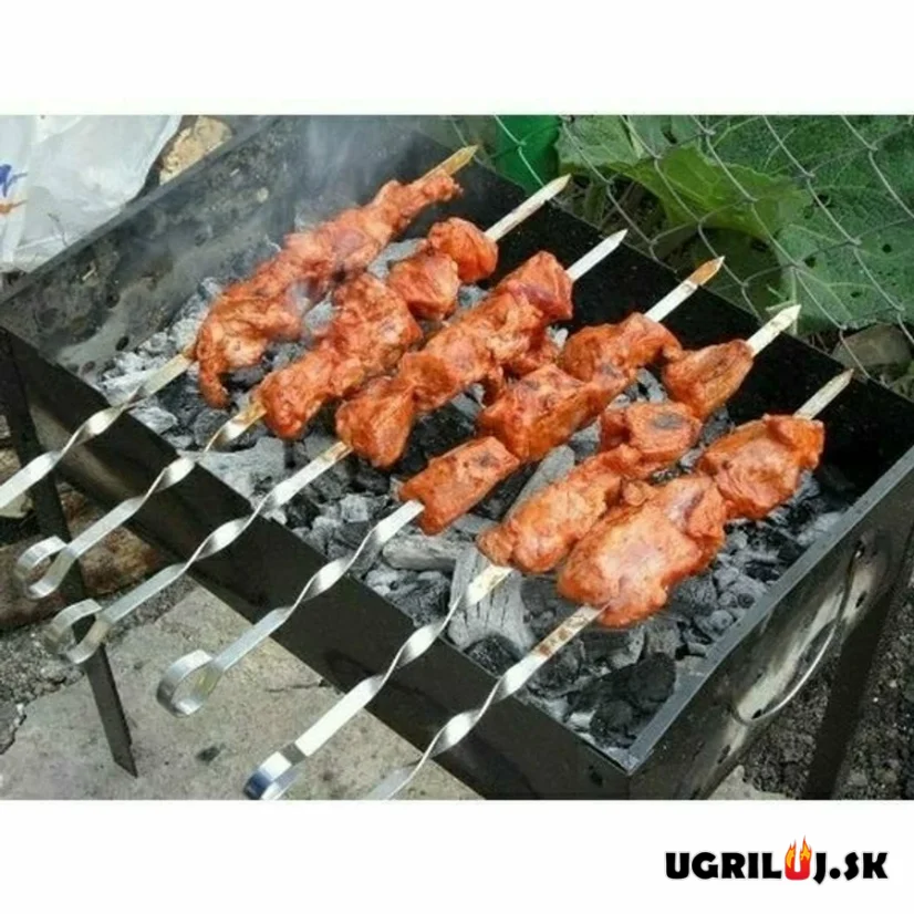 Nerezové špízy - ploché, 58cm, (6ks)