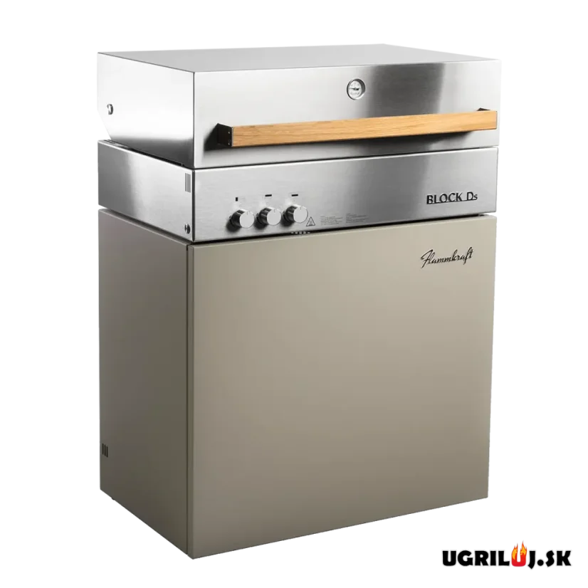Plynový IR gril Flammkraft - BLOCK Ds (GEN.5), Taupe
