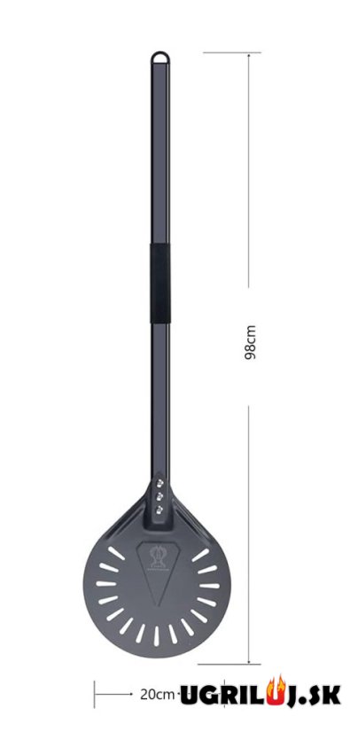 Pizza lopatka teleskopická, perforovaná, 98cm