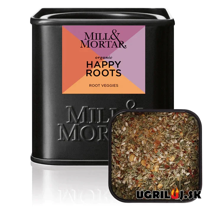Grilovacie bio korenie Mill & Mortar, Happy Roots, 45g