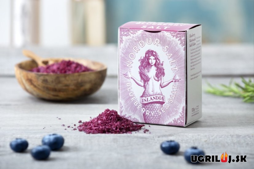 Morská soľ Nordur Salt, čučoriedka, (plechovka), 100g