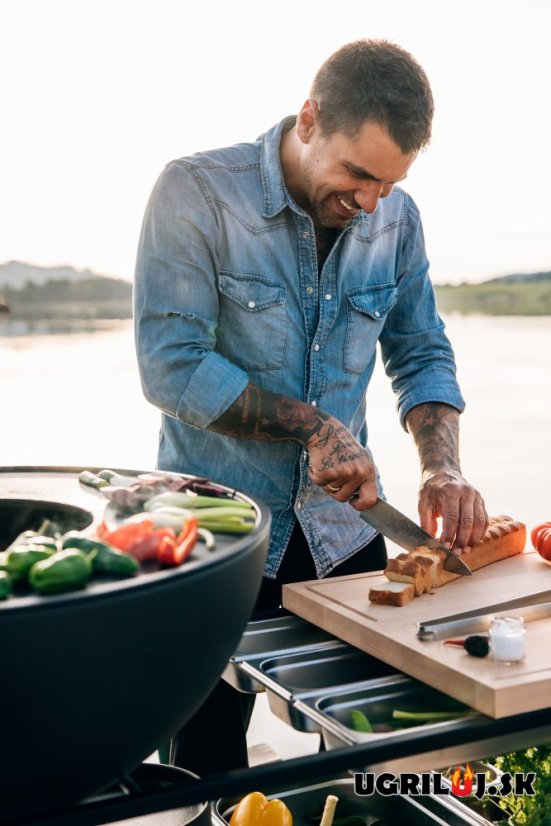 Vonkajšia kuchyňa Höfats "FIRE KITCHEN", s ohniskom Bowl 70 + platňa + hviezdicový stojan