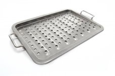 Grilovací plech s úchyty Broil King - Flat Grill Topper, děrovaný