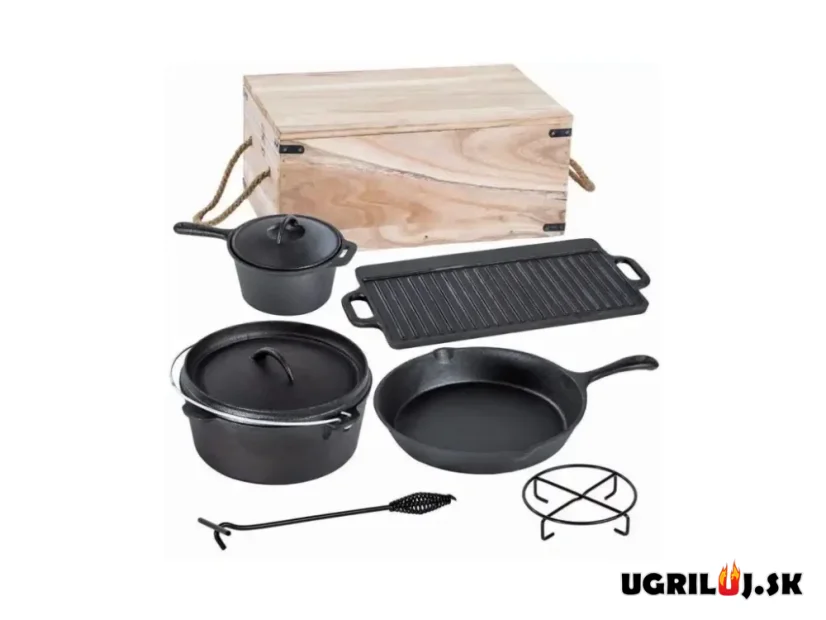 Set 6+1ks, Sada Liatiového riadu v debni