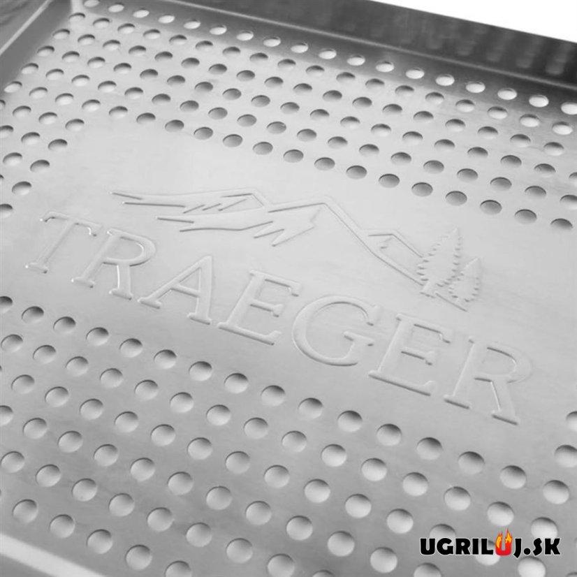 Nerezový plech Traeger dierovaný, 36,5x29,5cm
