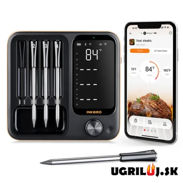 Vpichový teploměr Inkbird, INT-14-BW, se 4 sondami