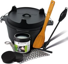 Litinový hrnec s příslušenstvím Outdoorchef – 8.5 l (s nožičkami)