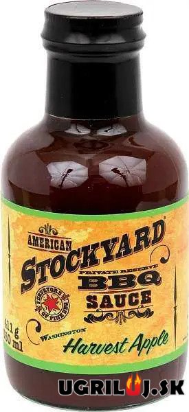 BBQ omáčka na grilovanie - American Stockyard - Harvest Apple BBQ Sauce, 350ml