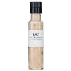 Soľ Nicolas Vahé, Garlic & Red Chilli Pepper (mlynček), 325g