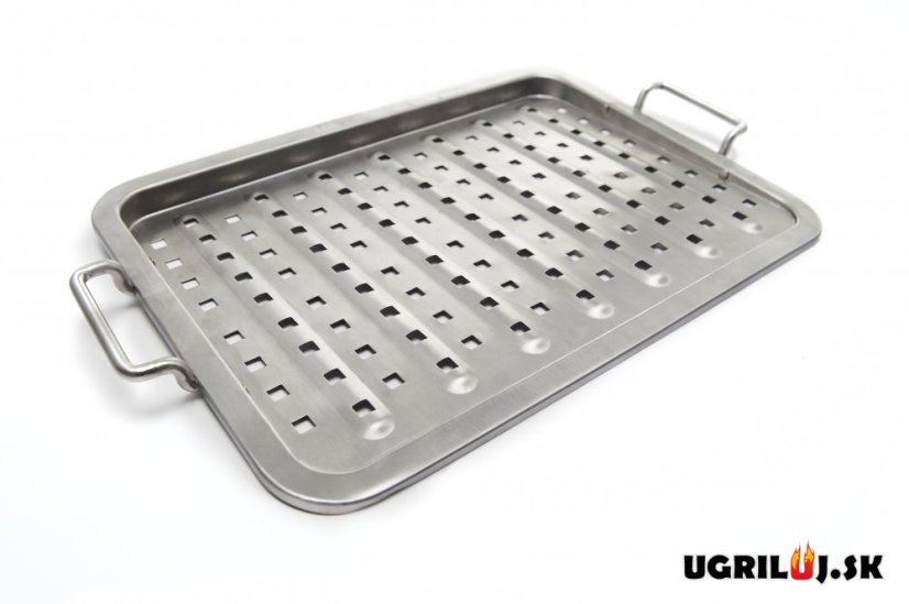 Grilovací plech s úchyty Broil King - Flat Grill Topper, děrovaný