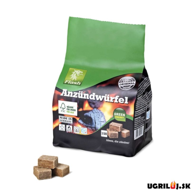 Podpaľač Flash, kocky, 150ks