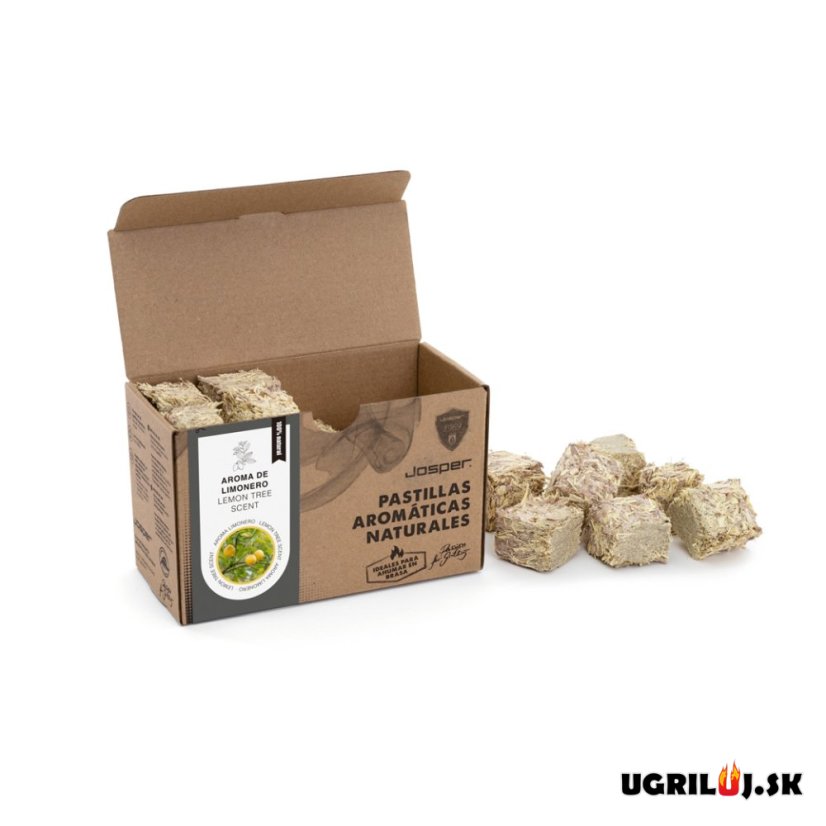 Aromatické brikety do grilu, Josper, Citrón, 48ks