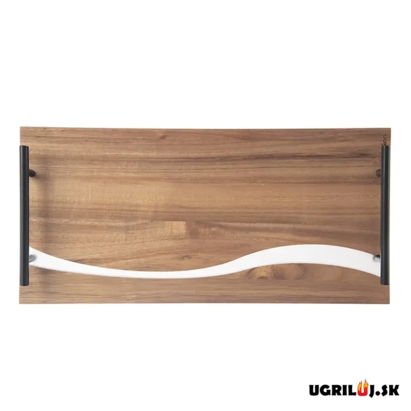 Servírovacia tácka, akácia resin, 42x20cm