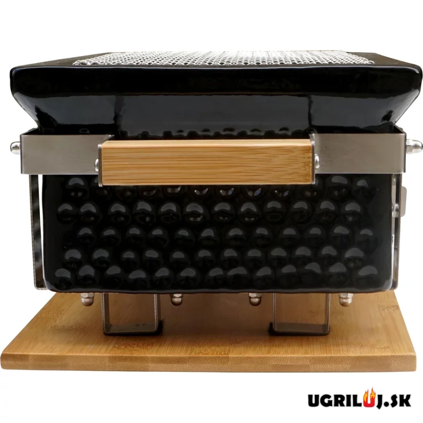 Stolný keramický hibachi gril na drevené uhlie, 39x22cm