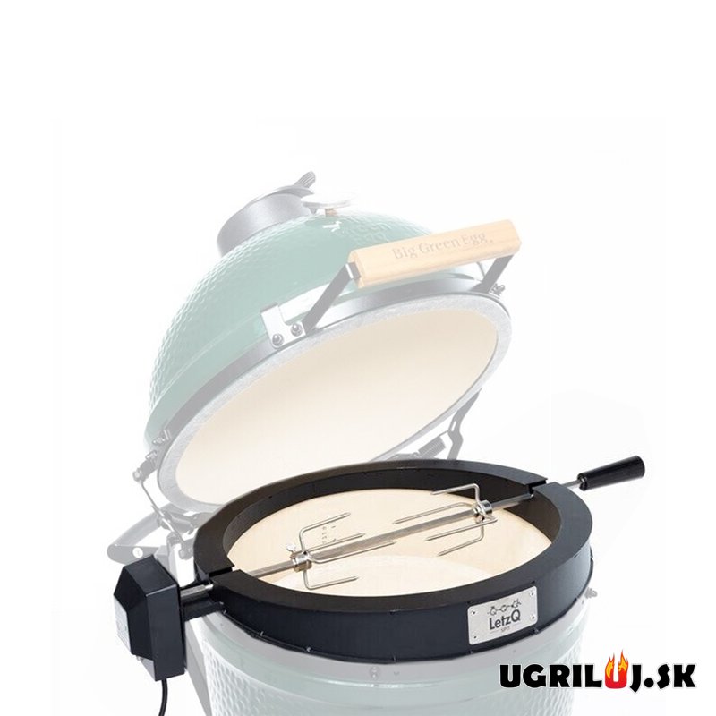 Otočný ražeň/rotiséria pre grily Big Green Egg - Small (S) a MiniMax (MX)
