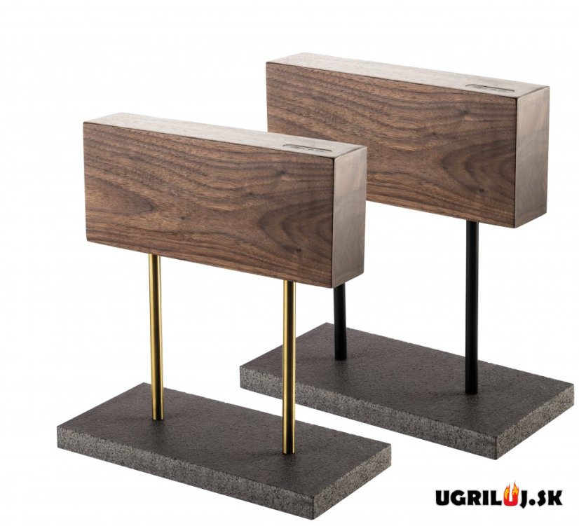 Magnetický stojan na nože s kamenným podstavcom Style de Vie - Orech