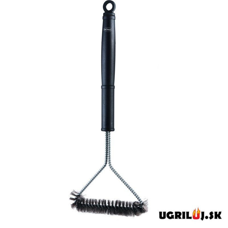 Kartáč na čištění roštů Rösle - Wide Grill Brush, široký, dlouhý, nerez