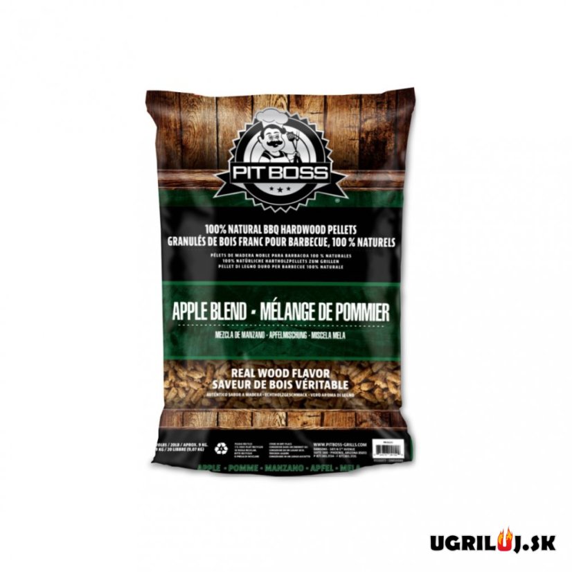 Dřevěné pelety Pit Boss - Apple, 9kg