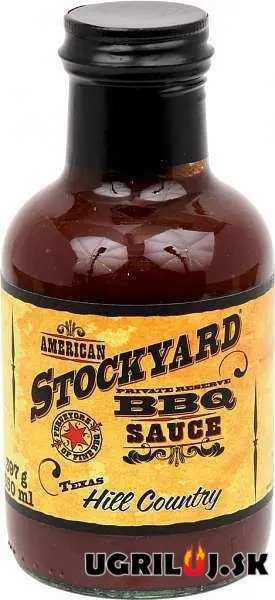 BBQ omáčka na grilovanie - American Stockyard - Texas Hill Country BBQ Sauce, 350ml