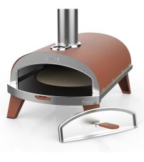 Pizza pec ZiiPa na drevené pelety, oranžovo-hnedá, 31cm