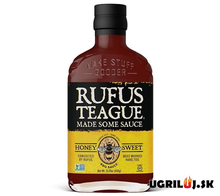 BBQ omáčka na grilovanie - Rufus Teague - Honey Sweet BBQ Sauce, 454g