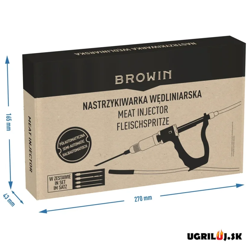 Marinovací jehla – poloautomatický injektor, Browin