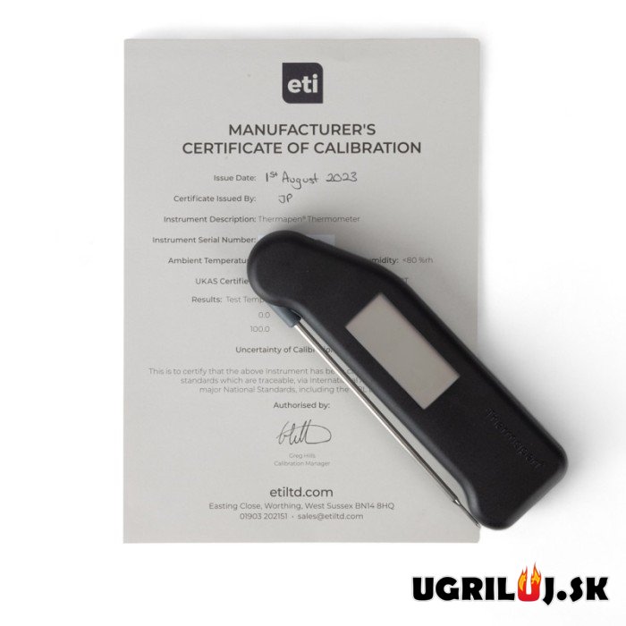 Vpichový teplomer Thermapen Classic, čierny