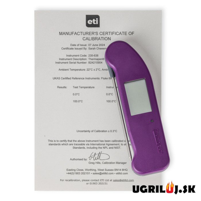 Vpichový teplomer Thermapen One, fialový