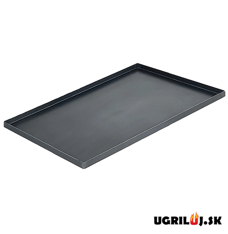 Grilovací plech na pečenie de Buyer, modrá oceľ, 60x40x2cm