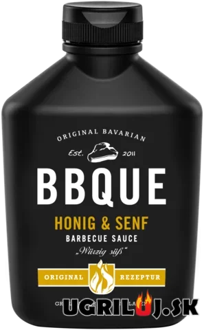 BBQ omáčka na grilování - BBQUE - Honey & Mustard sauce, 400ml BBQ omáčka na grilování - BBQUE - Honey & Mustard sauce, 400ml